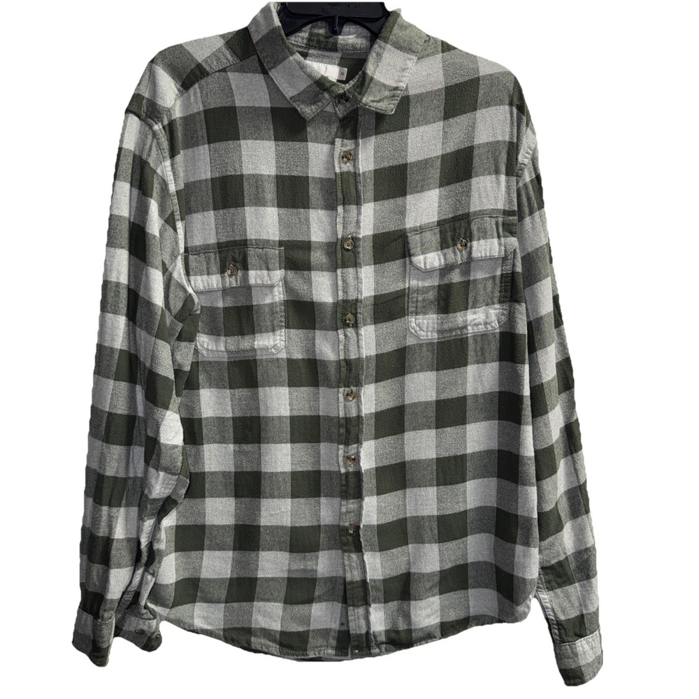 Goodiefellow & Co. Men's XL Mid-weight Long Sleeve Flannel Shirt Plaid Shirt‎